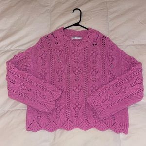 Pink Zara sweater